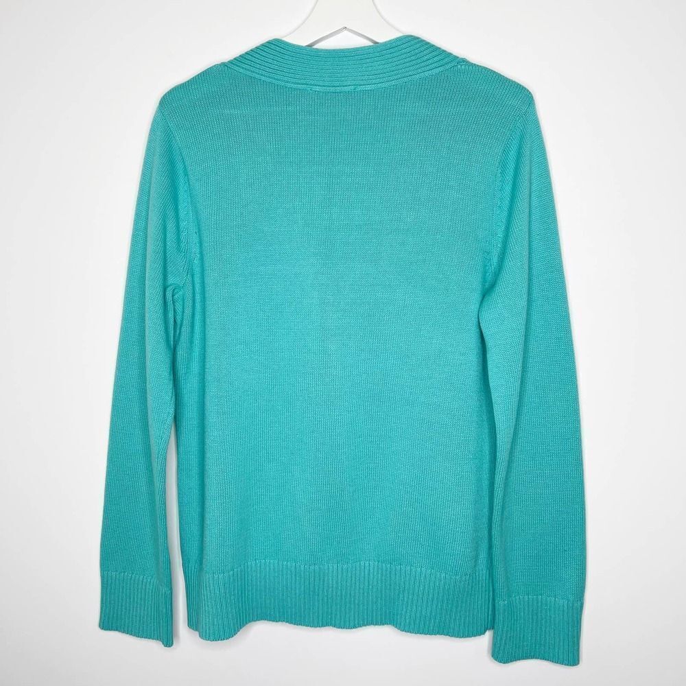 Pendleton Teal Knit Cardigan - image 6